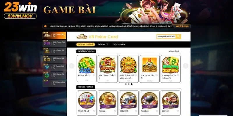 Đấu trí cùng game bài đổi thưởng 23WIN