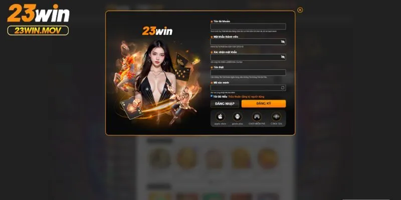 Hướng dẫn quy trình vào chơi 23WIN dễ nhất